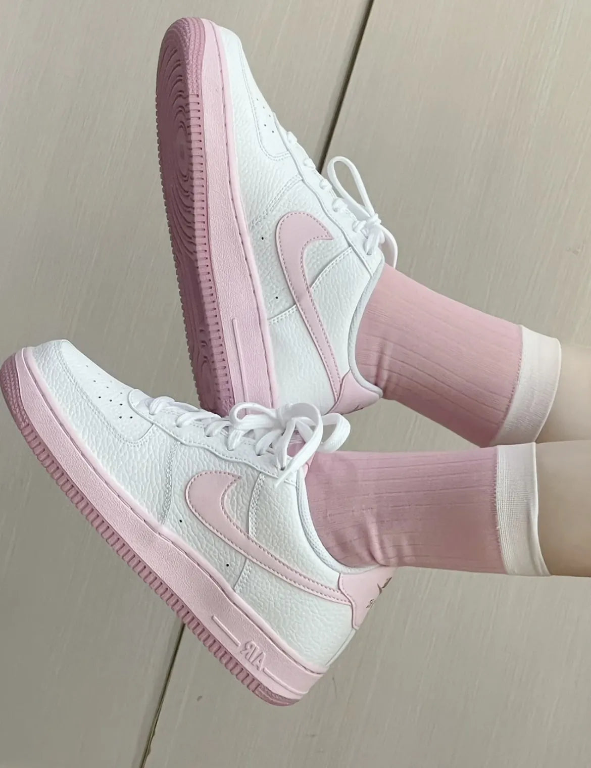 NIKE AIR FORCE 1 GS | WHITE PINK