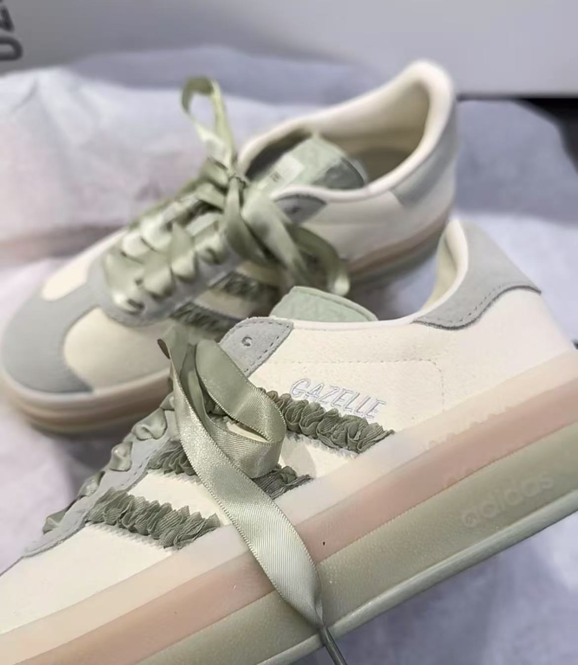 ADIDAS OG GAZELLE BOLD | GREEN LACE