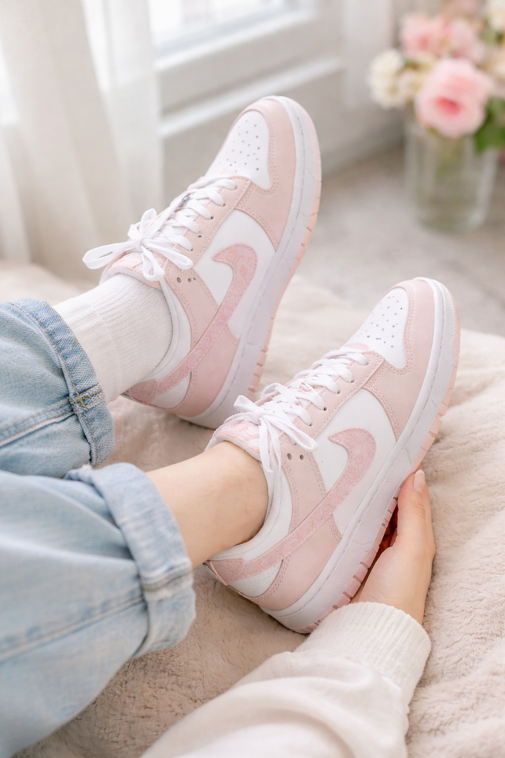NIKE DUNK LOW PAISLEY | PINK WHITE