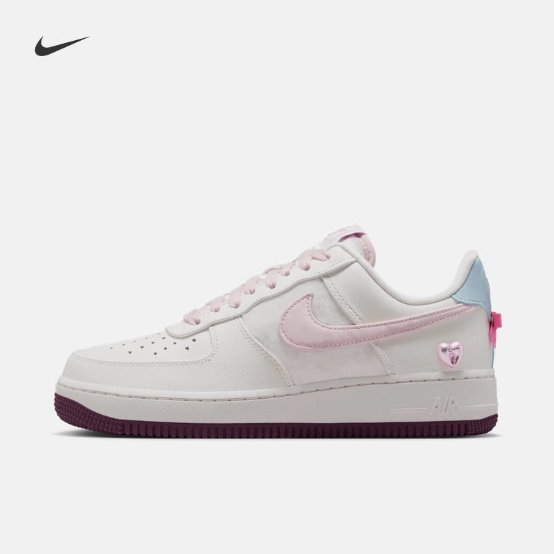 NIKE AIR FORCE 1 RIBBON HEART | PINK WHITE
