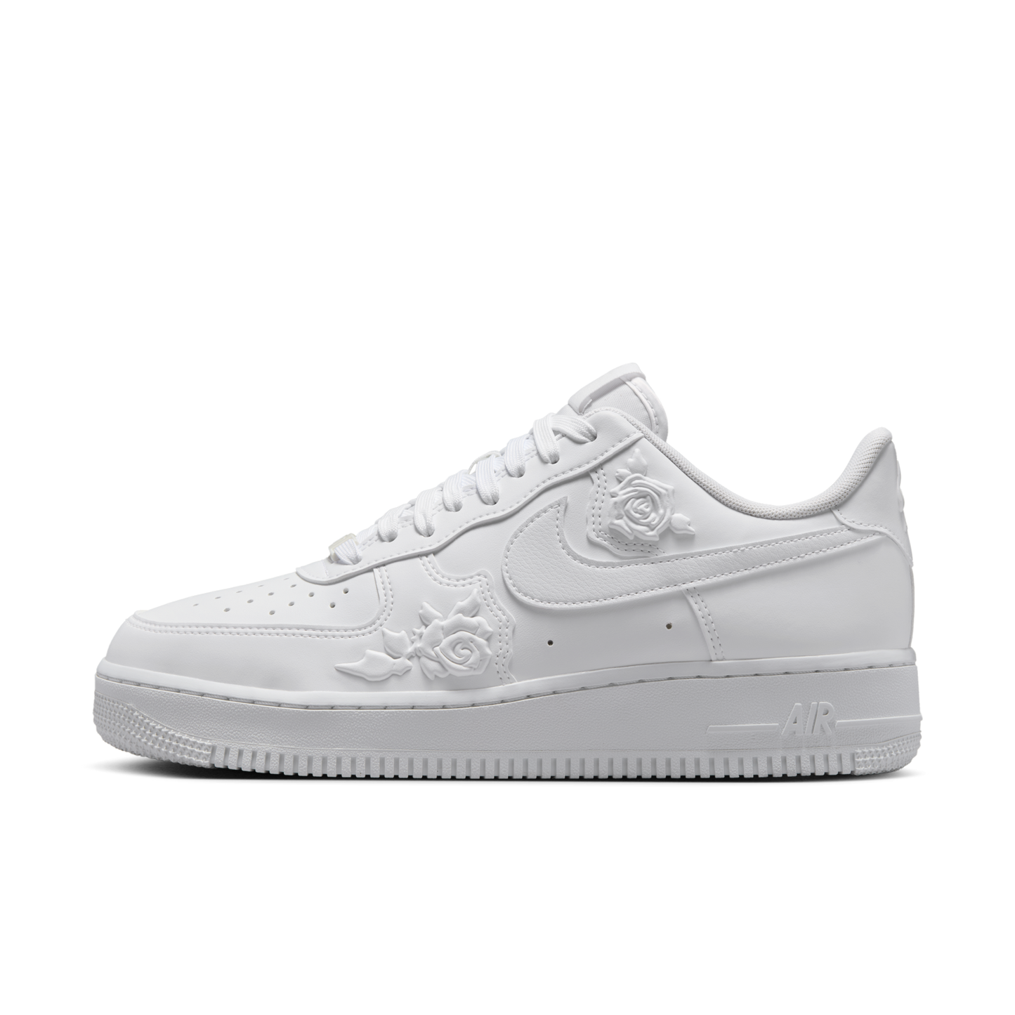 NIKE AIR FORCE 1 | EMBOSSED WHITE ROSE