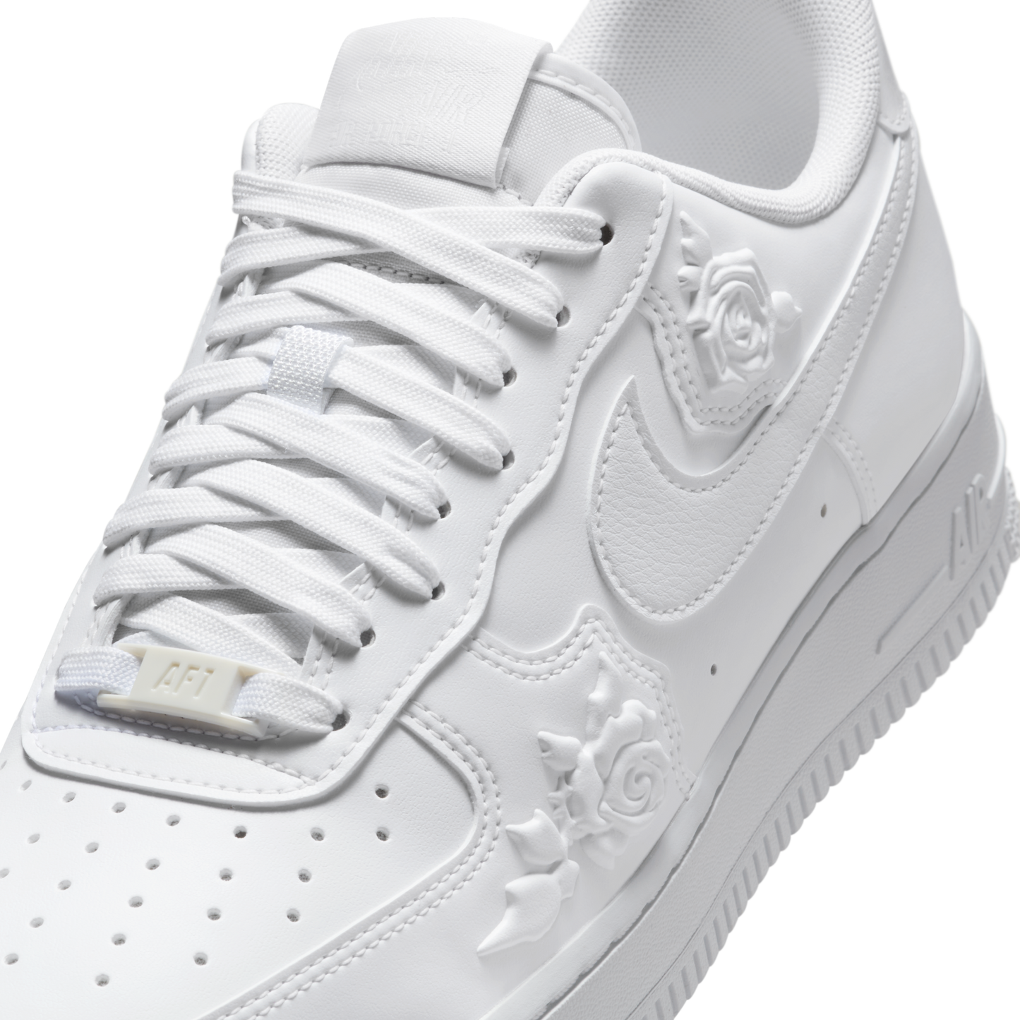 NIKE AIR FORCE 1 | EMBOSSED WHITE ROSE