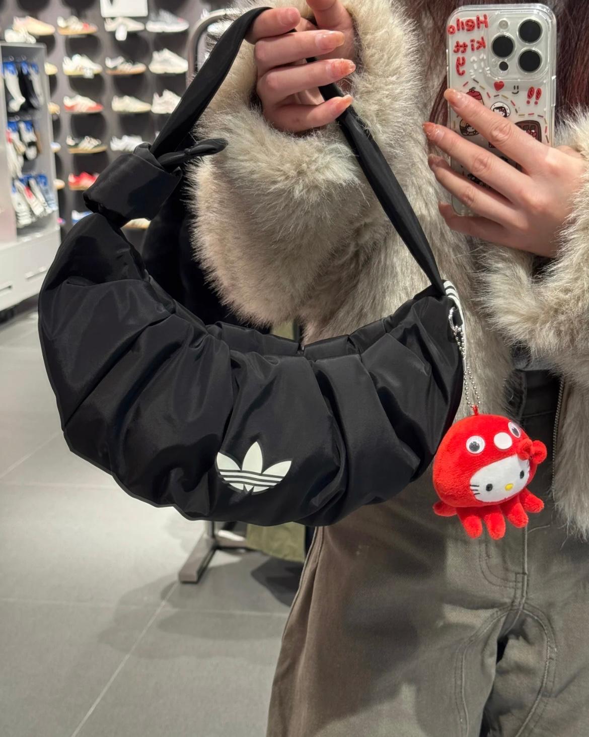 ADIDAS 3WAY SHOULDER BAG ( 餃子雲朵 ) | BLACK
