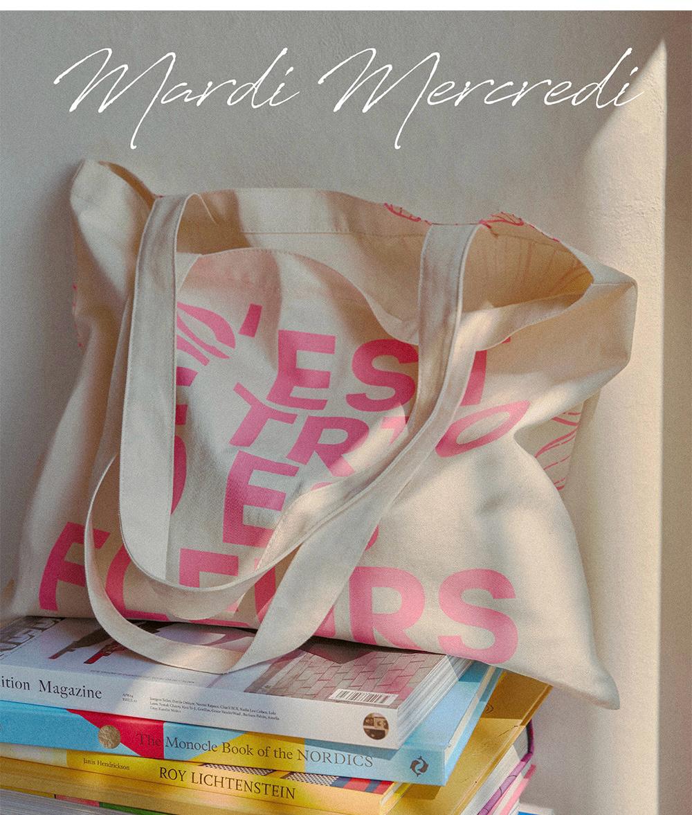 MARDI MERCREDI 2WAY FLOWER TOTEBAG | 7 COLORS
