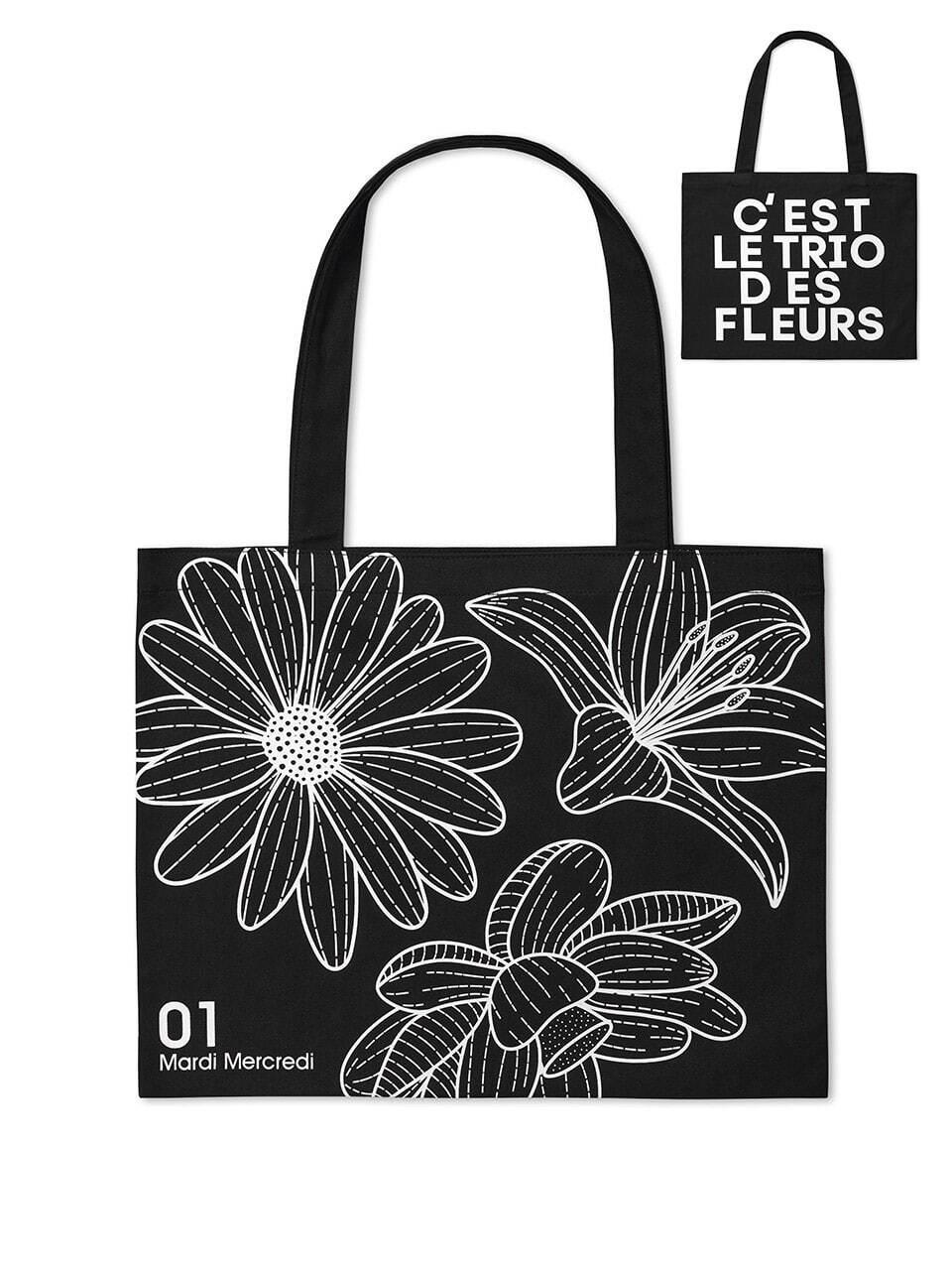 MARDI MERCREDI 2WAY FLOWER TOTEBAG | 7 COLORS