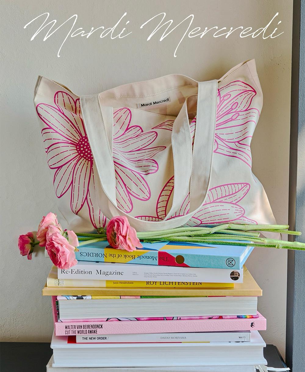 MARDI MERCREDI 2WAY FLOWER TOTEBAG | 7 COLORS