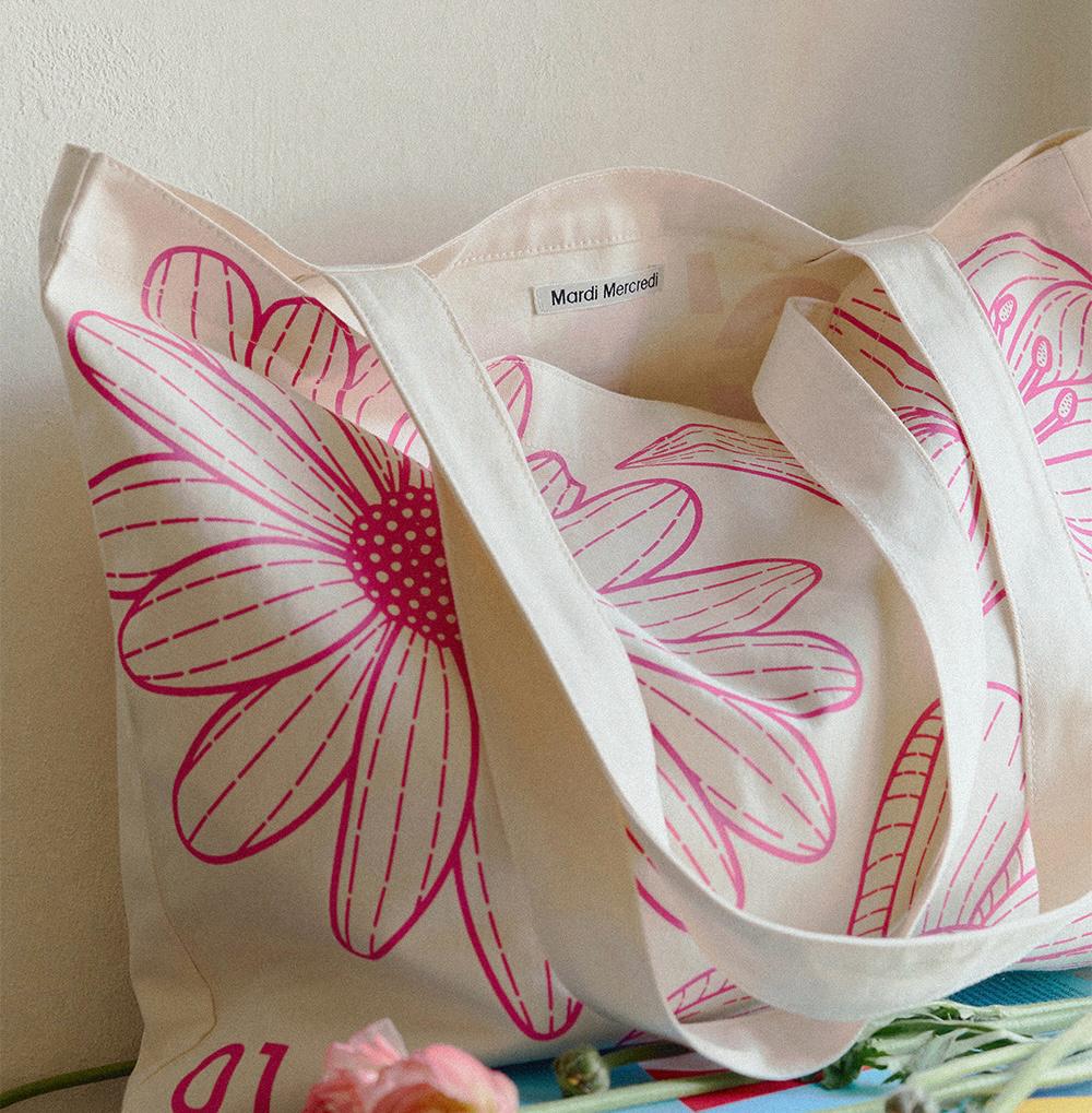 MARDI MERCREDI 2WAY FLOWER TOTEBAG | 7 COLORS