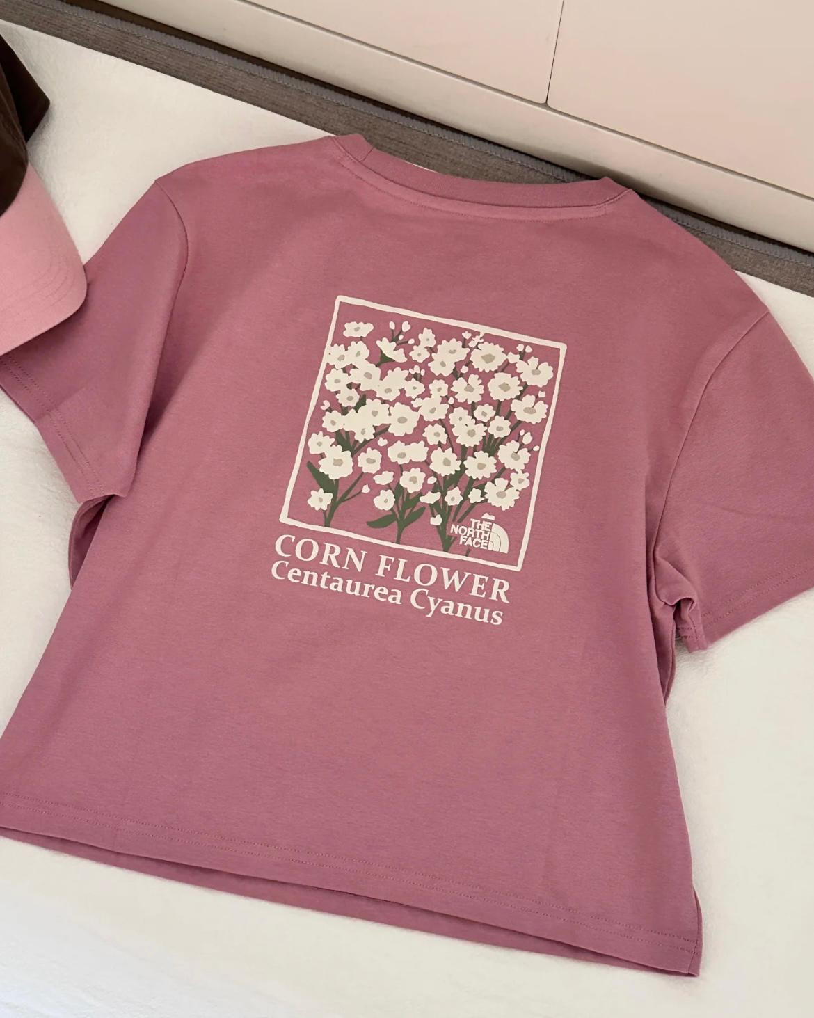 THE NORTH FACE CROP FLOWER TEE | 5 COLORS