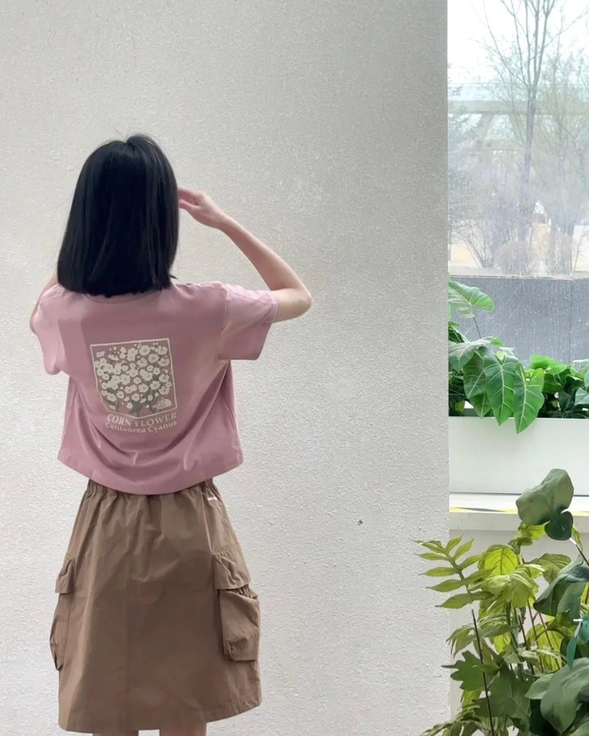 THE NORTH FACE CROP FLOWER TEE | 5 COLORS
