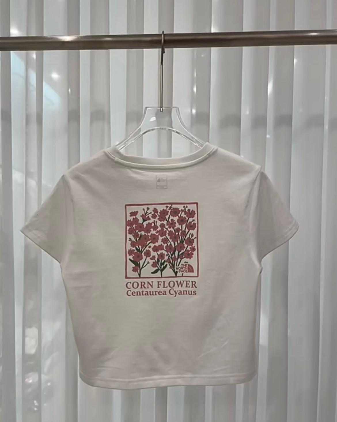 THE NORTH FACE CROP FLOWER TEE | 5 COLORS