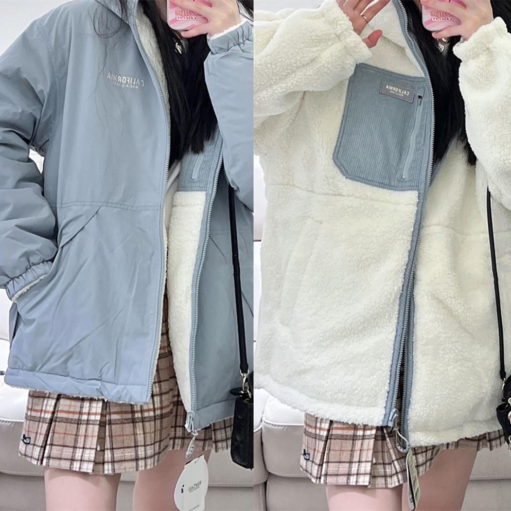 WHO.A.U REVERSIBLE JACKET ( 雙面搖粒外套 ) | SKY BLUE