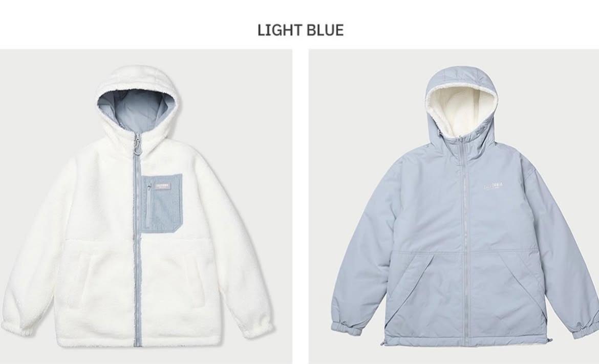 WHO.A.U REVERSIBLE JACKET ( 雙面搖粒外套 ) | SKY BLUE