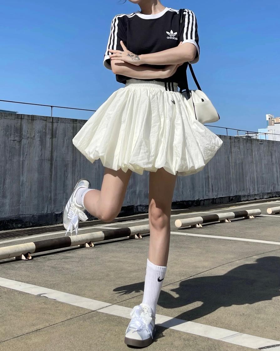 ADIDAS 半截泡泡裙 | 2 COLORS