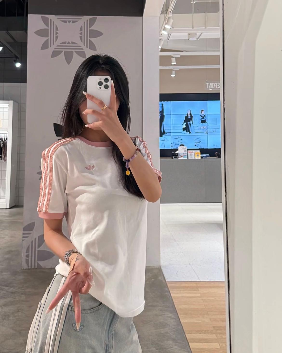 ADIDAS LACE 3 STRIPE TEE | 3 COLORS