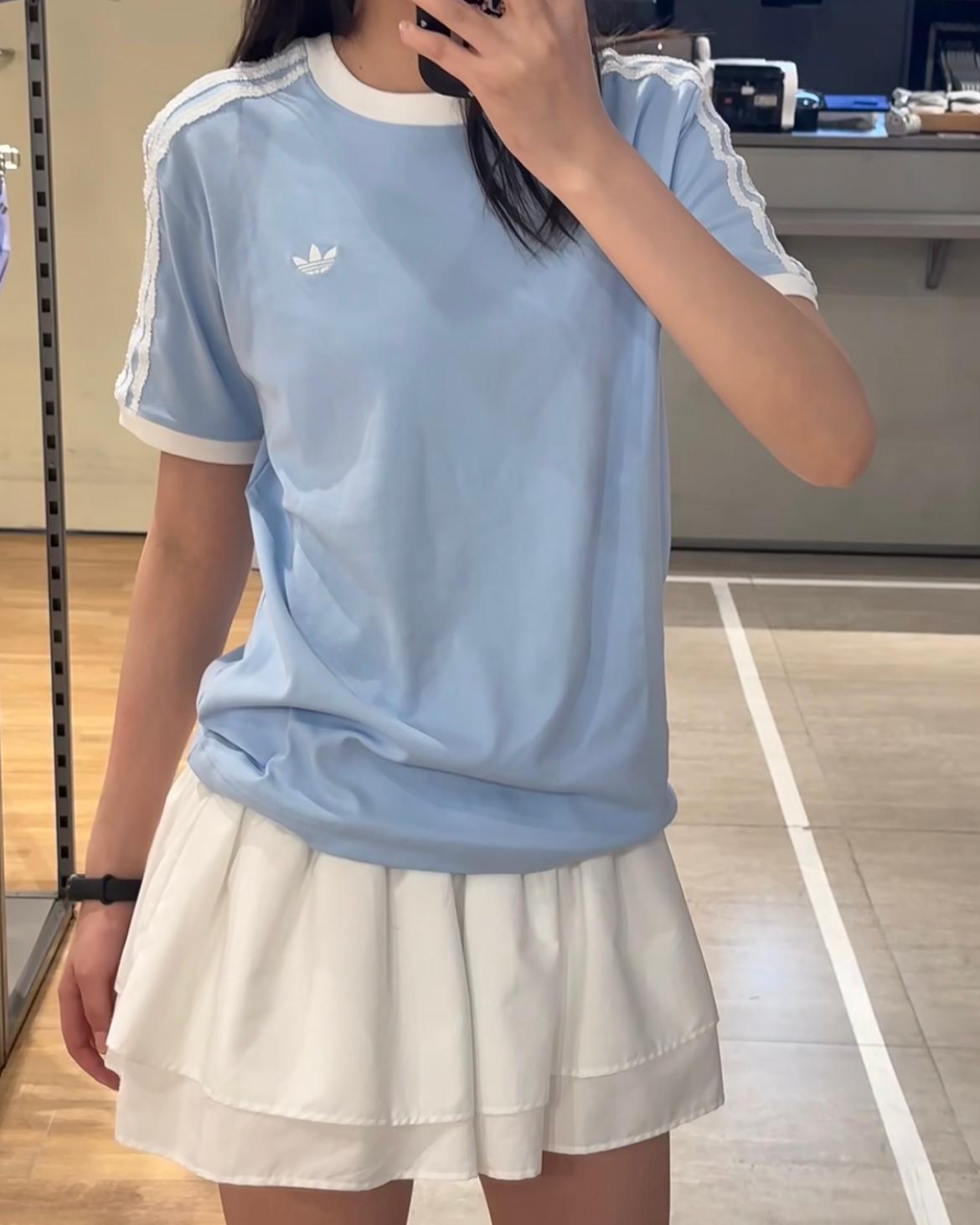 ADIDAS LACE 3 STRIPE TEE | 3 COLORS