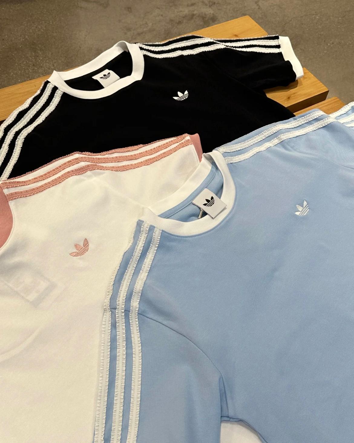 ADIDAS LACE 3 STRIPE TEE | 3 COLORS