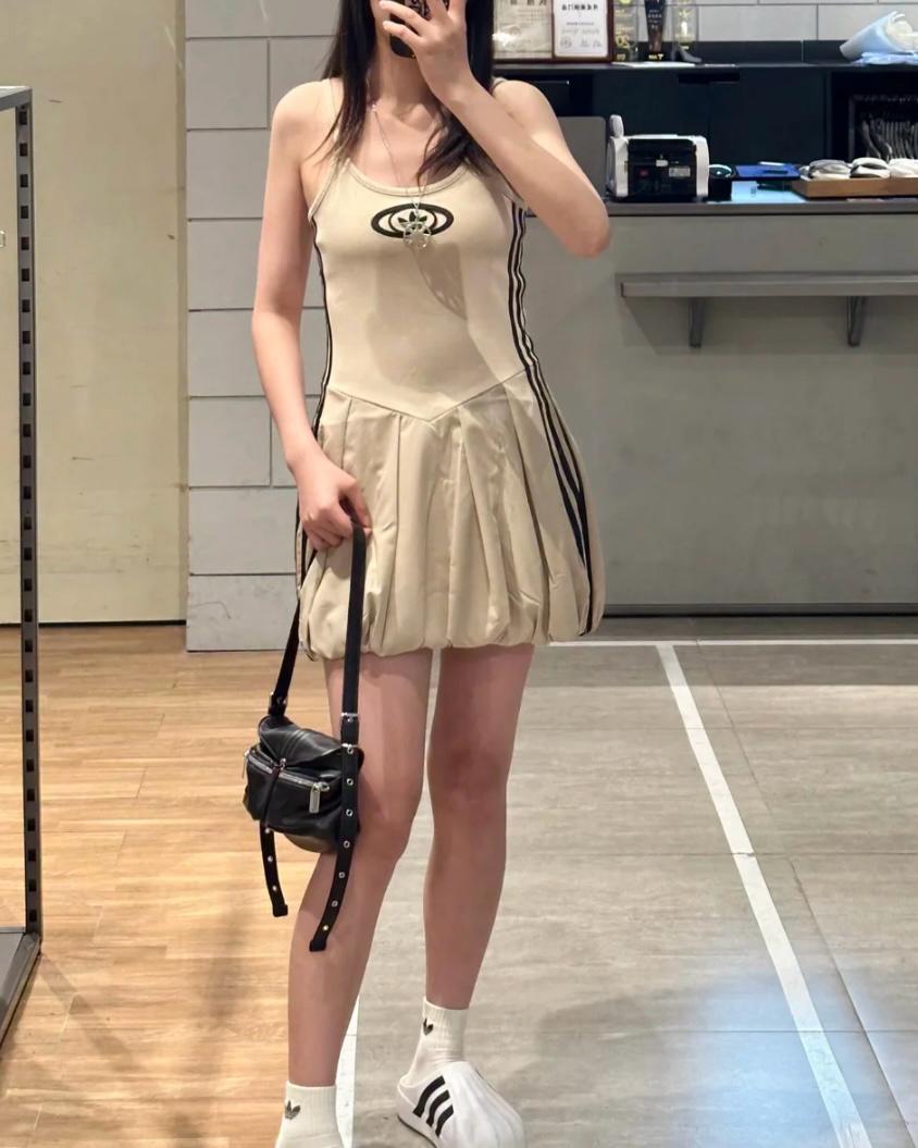 ADIDAS ONE PIECE 吊帶泡泡裙 | 2 COLORS