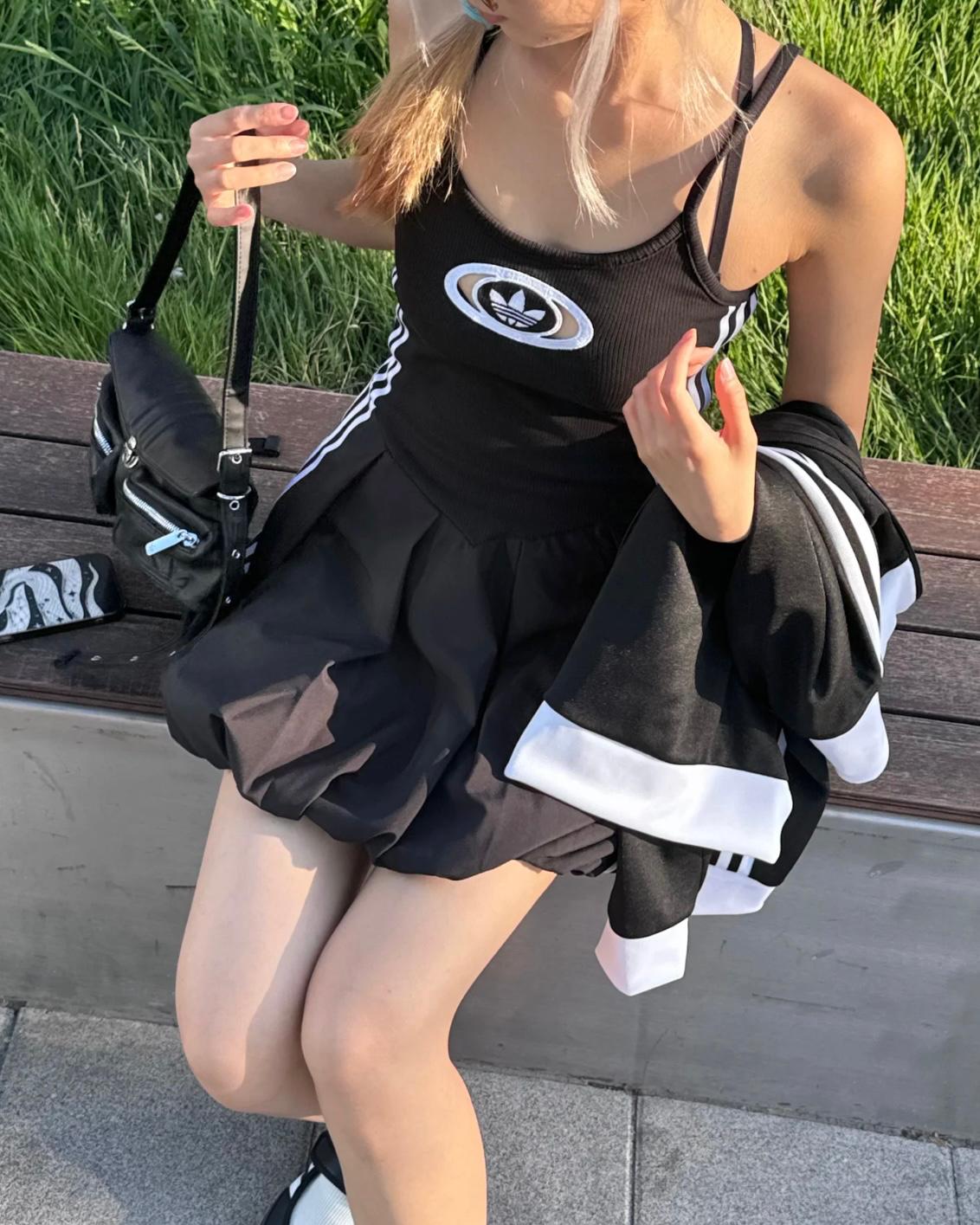 ADIDAS ONE PIECE 吊帶泡泡裙 | 2 COLORS