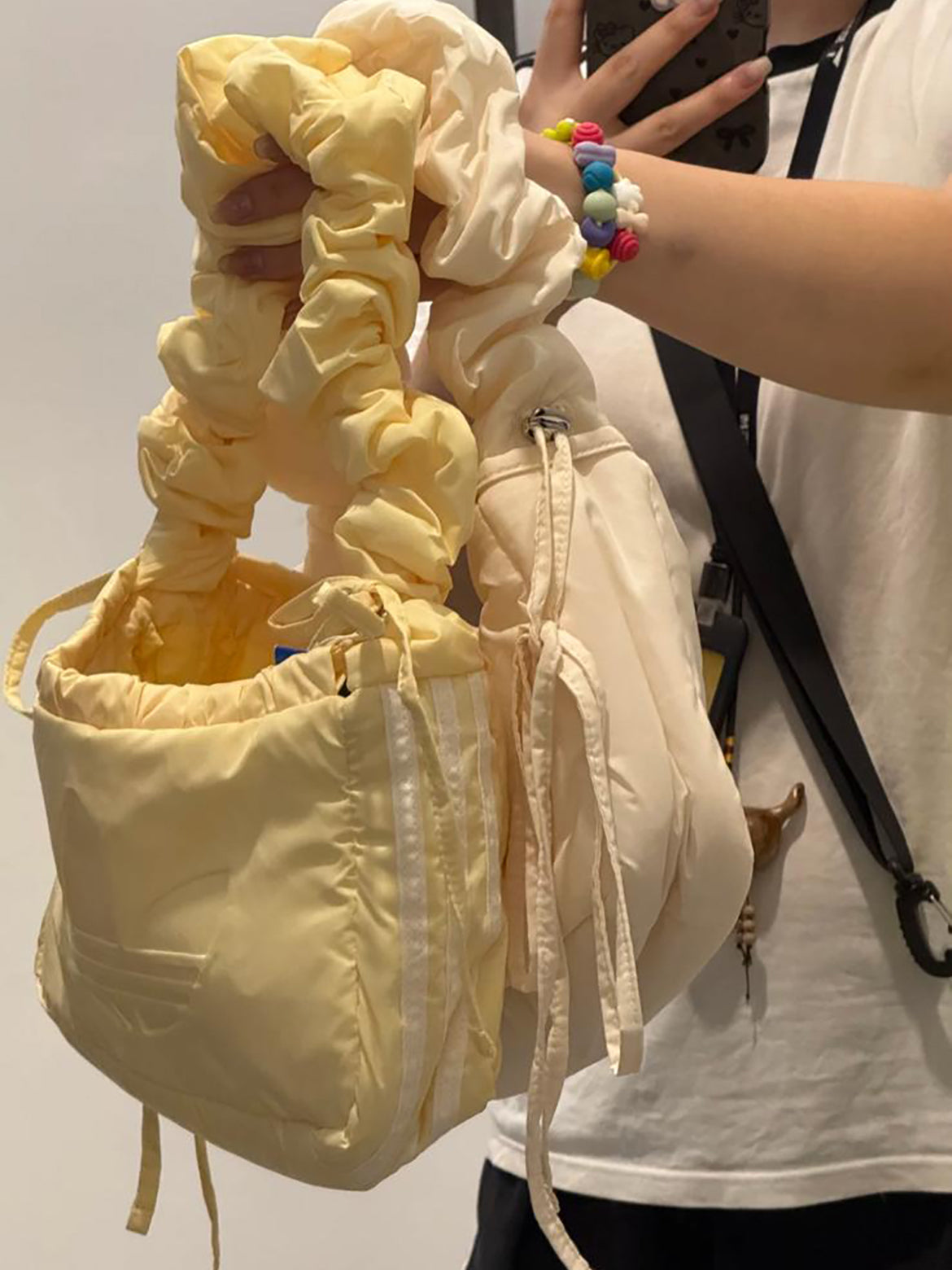 ADIDAS 3WAY SHOULDER BAG ( 皺褶雲朵 ) | 2 COLORS