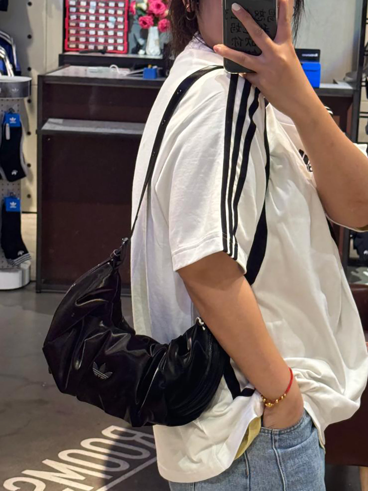 ADIDAS 3WAY SHOULDER BAG ( 餃子雲朵 ) 仿皮款 | 2 COLORS