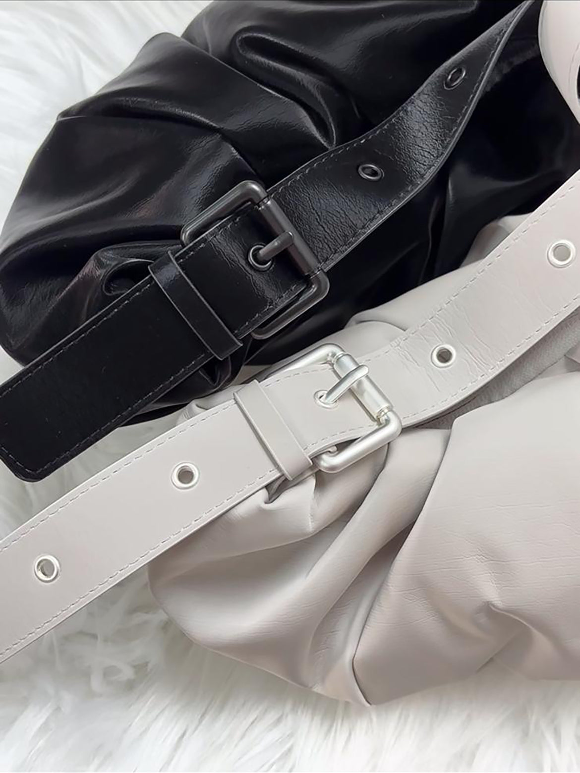 ADIDAS 3WAY SHOULDER BAG ( 餃子雲朵 ) 仿皮款 | 2 COLORS