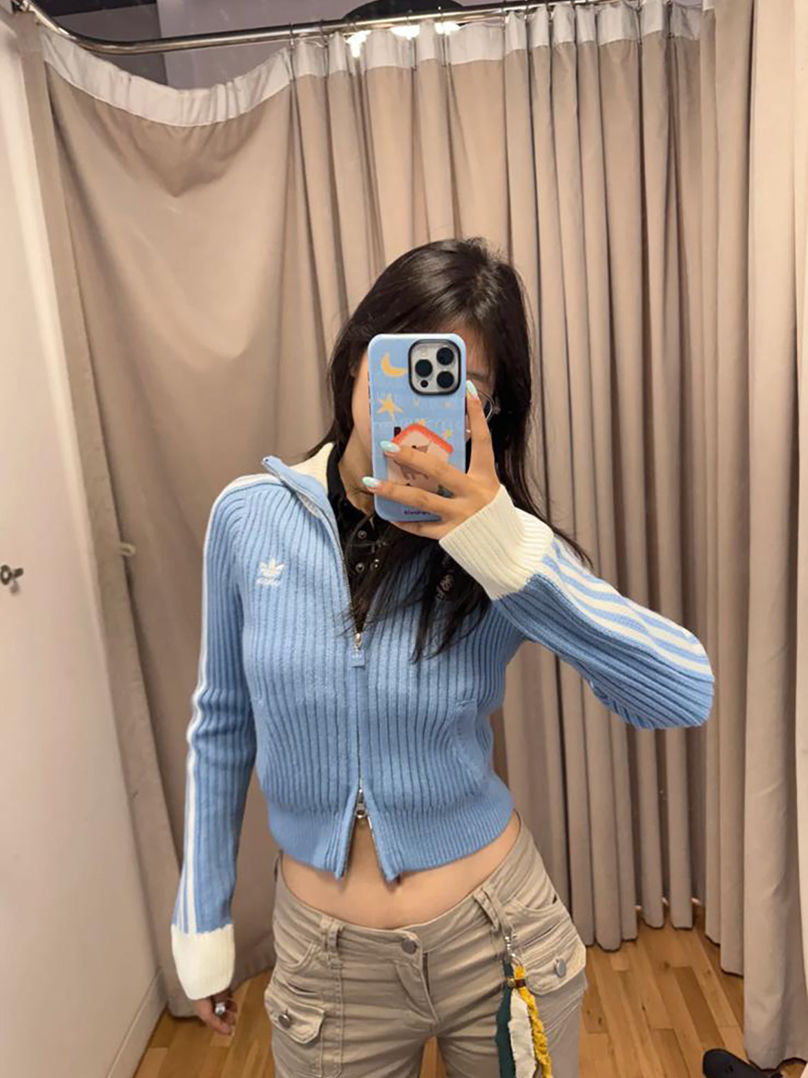 ADIDAS ORIGINALS 2 WAY ZIP KNIT JACKET | 2 COLORS
