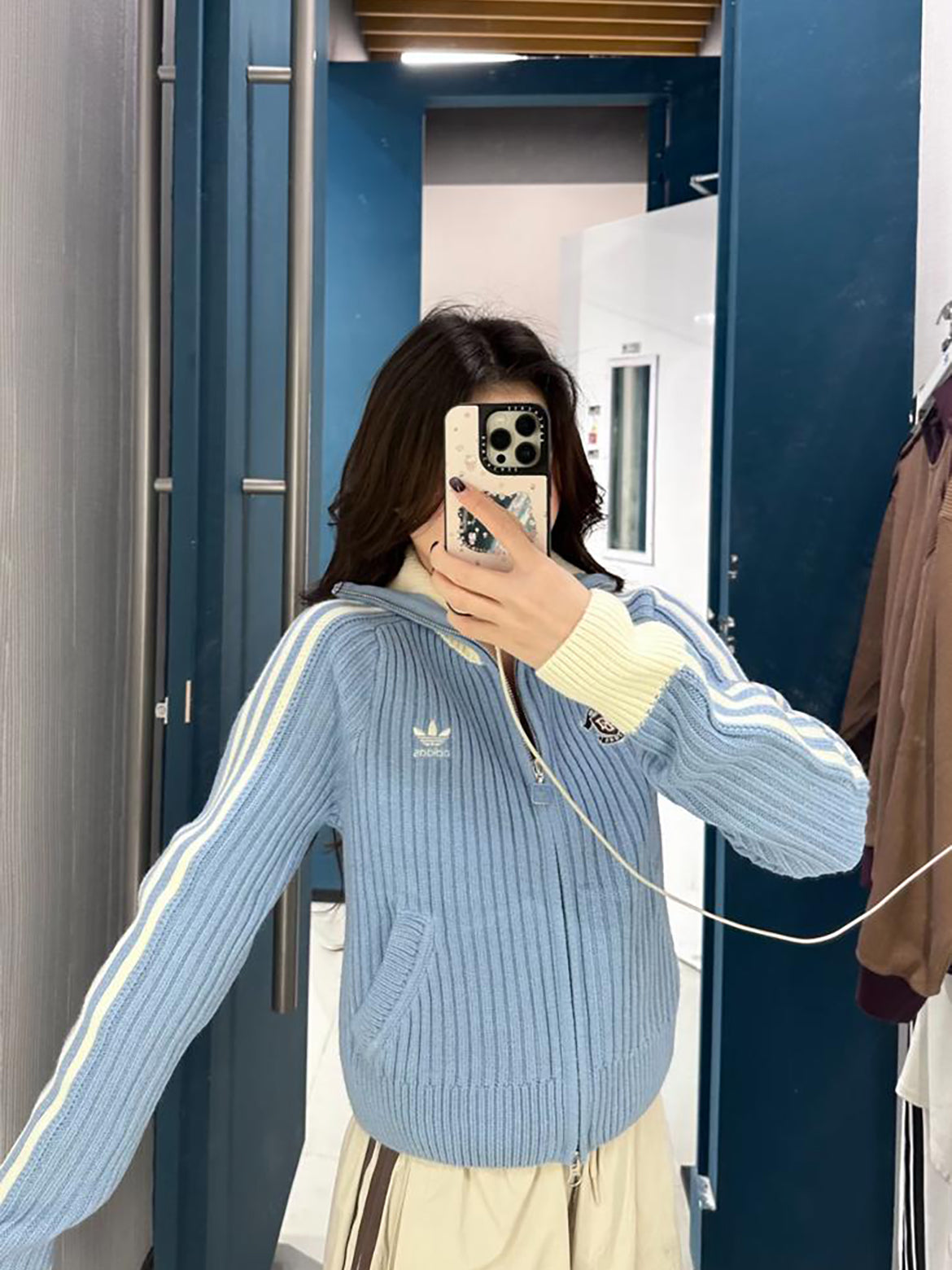 ADIDAS ORIGINALS 2 WAY ZIP KNIT JACKET | 2 COLORS