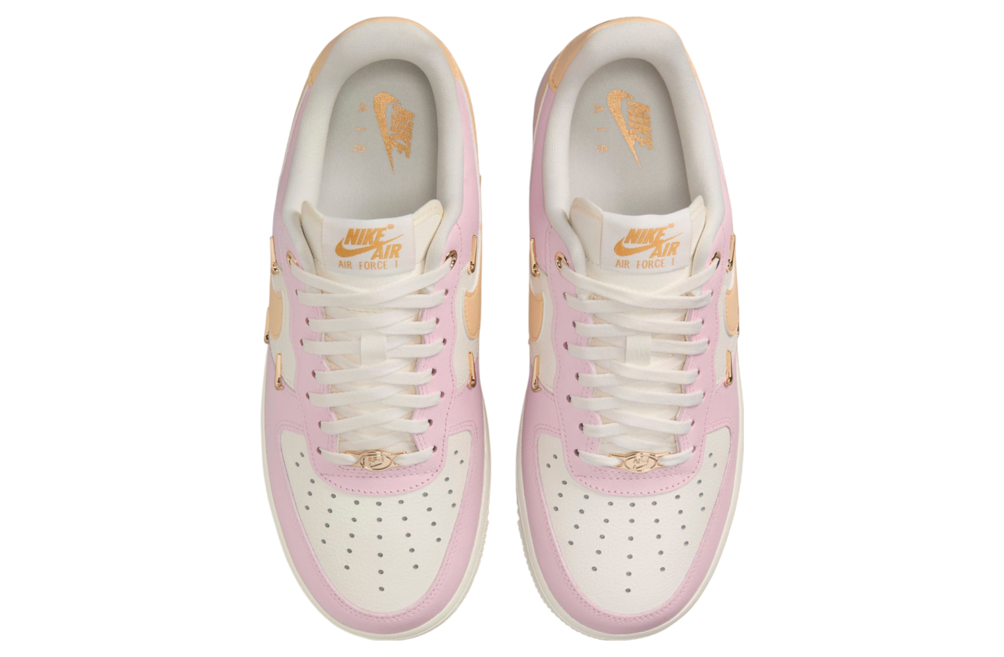 NIKE AIR FORCE 1 MINI SWOOSH | PINK GOLD