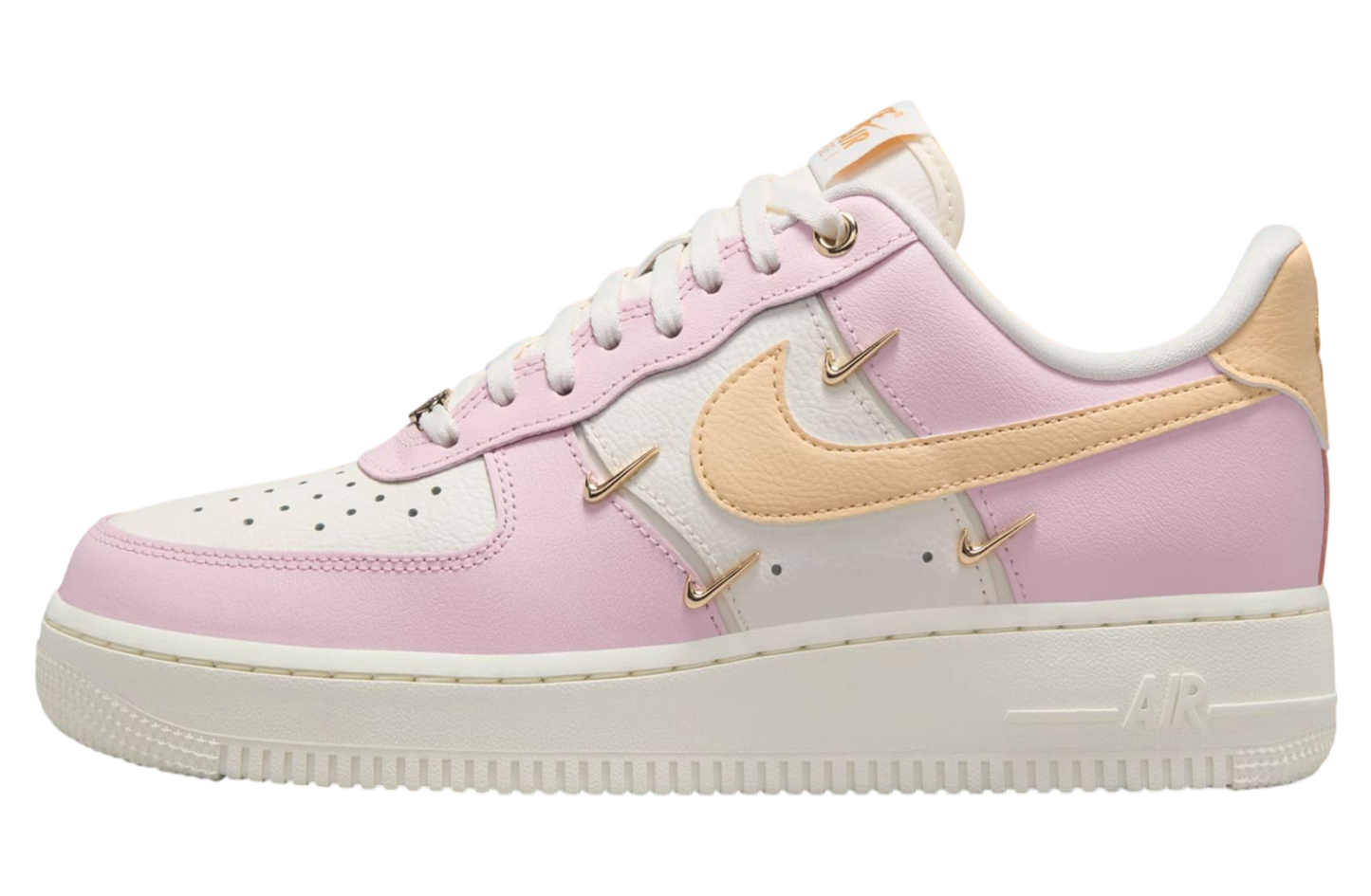 NIKE AIR FORCE 1 MINI SWOOSH | PINK GOLD