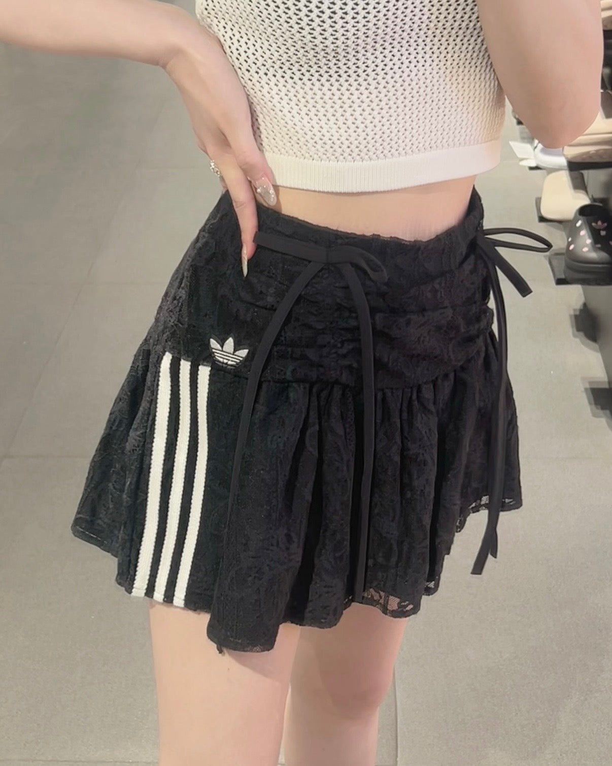 ADIDAS LACE 蕾絲短裙 | 2 COLORS