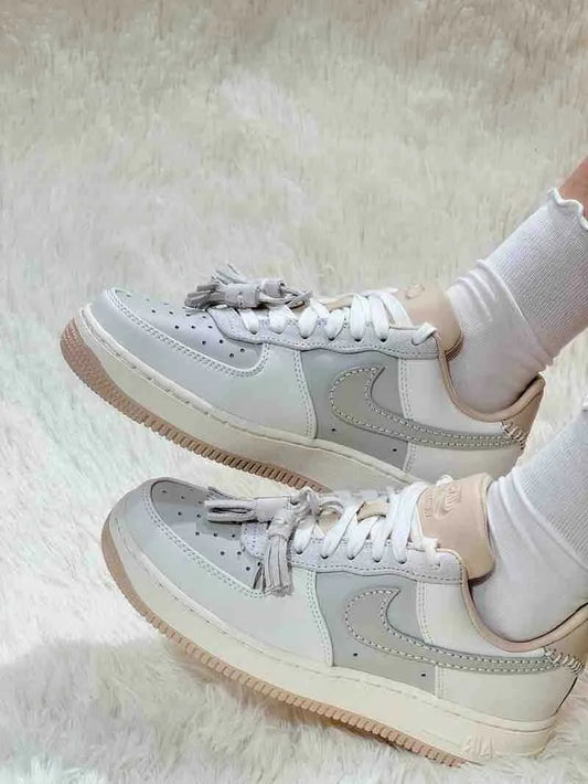 NIKE AIR FORCE 1 | GREY MILKTEA ( 流蘇設計 )