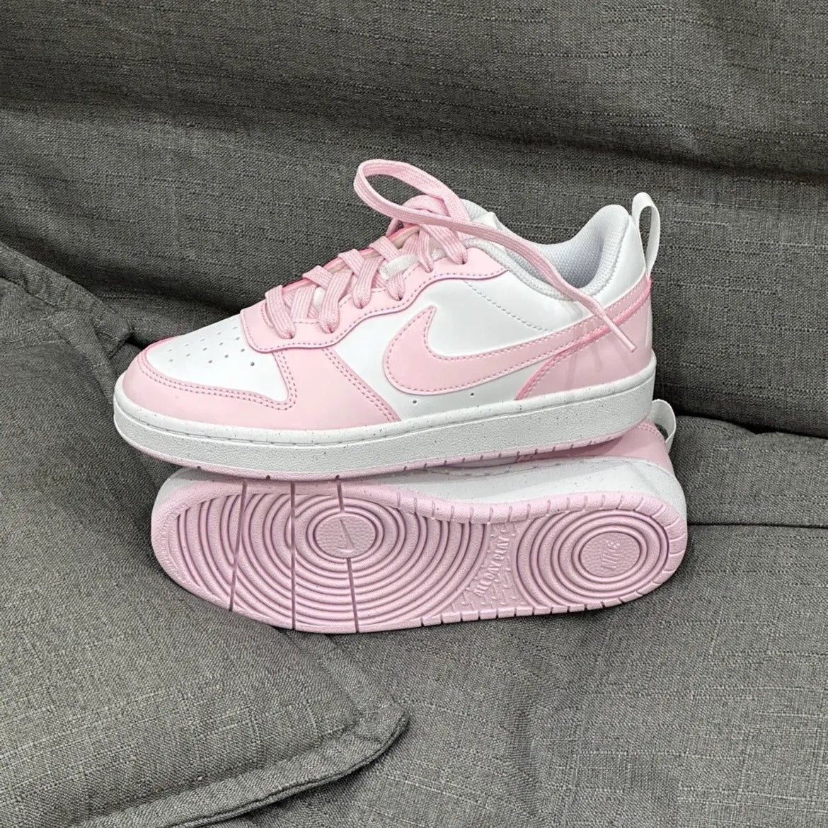NIKE COURT BOROUGH LOW RECRAFT GS | PINK