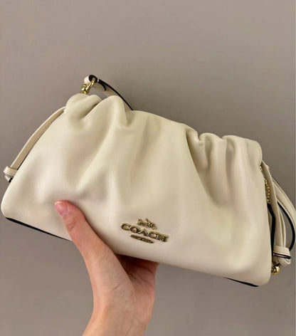 COACH 3WAY PLEATS SHOULDER BAG | 5 COLORS