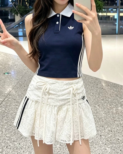 ADIDAS LACE 蕾絲短裙 | 2 COLORS