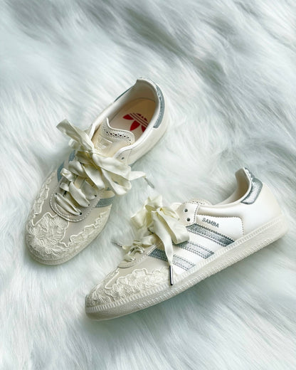 ADIDAS SAMBA OG | LACE SILVER