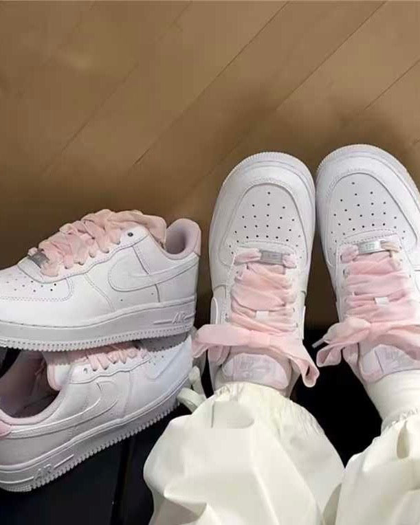 NIKE AIR FORCE 1 PINK LACE | PINK WHITE