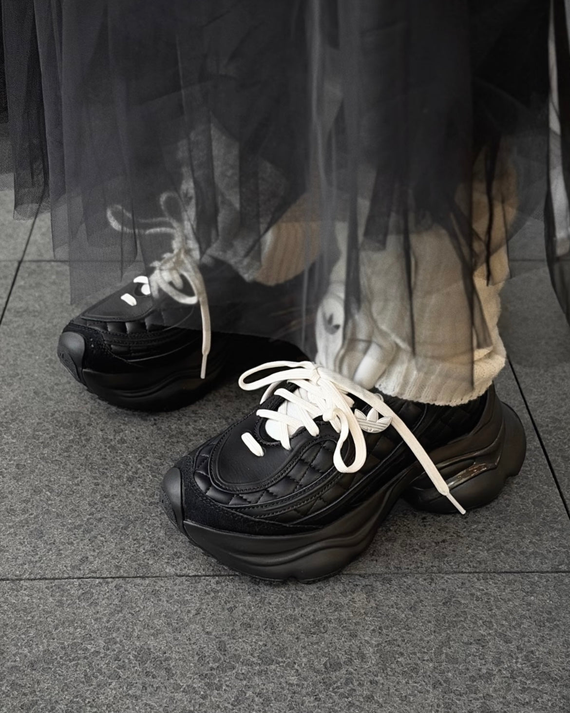ADIDAS OZVENUZ | BLACK CHECKERED 小香風