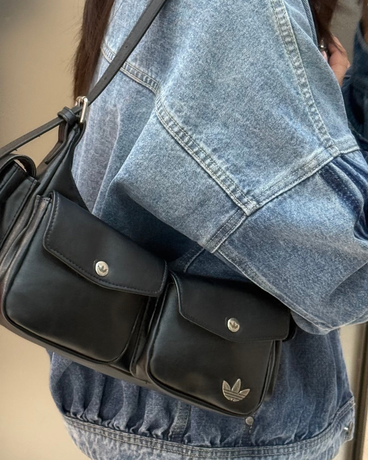 ADIDAS 仿皮 SHOULDER BAG
