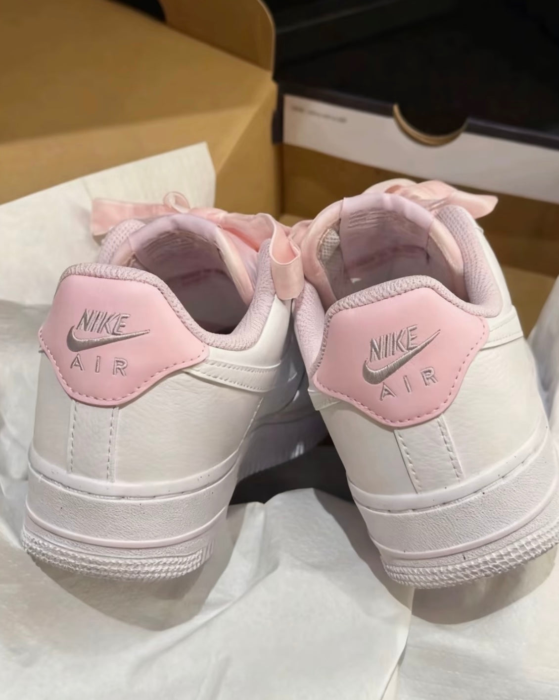NIKE AIR FORCE 1 PINK LACE | PINK WHITE