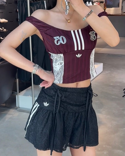 ADIDAS LACE 蕾絲短裙 | 2 COLORS