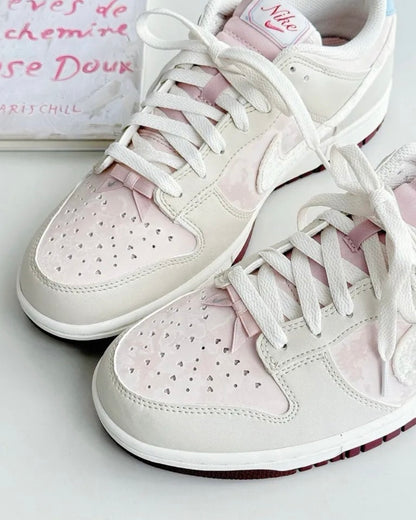 NIKE DUNK LOW HEART RIBBON | PINK WHITE
