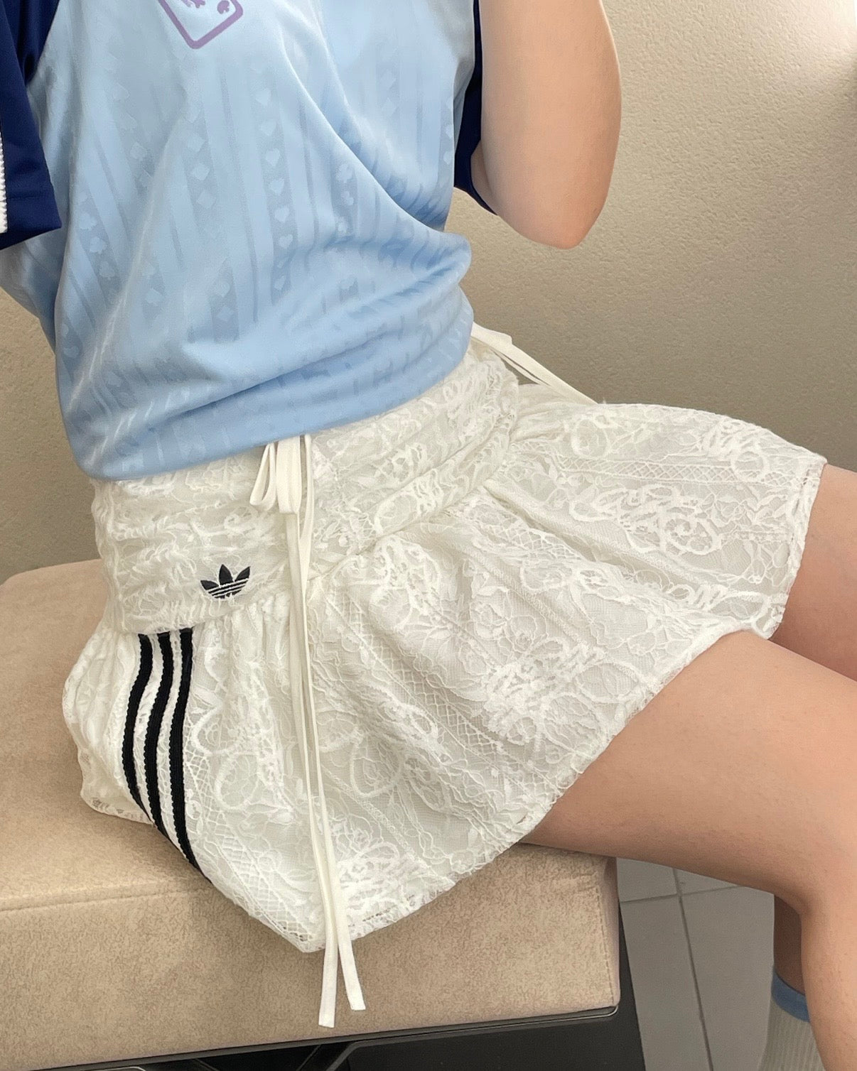 ADIDAS LACE 蕾絲短裙 | 2 COLORS