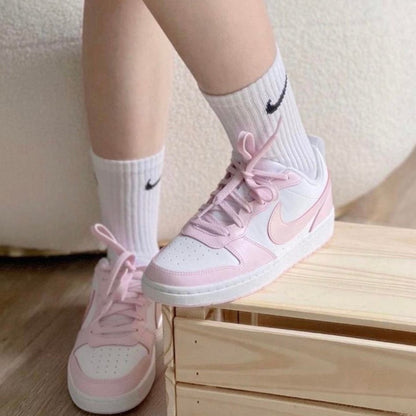 NIKE COURT BOROUGH LOW RECRAFT GS | PINK