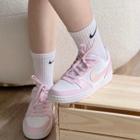 NIKE COURT BOROUGH LOW RECRAFT GS | PINK