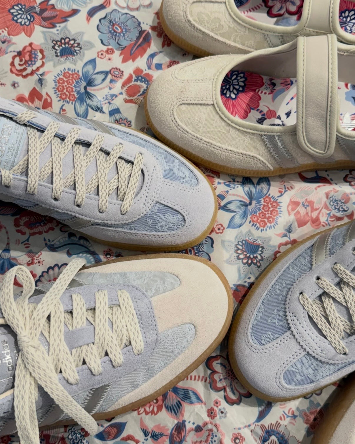 ADIDAS SAMBAE BLOSSOM | BLUE BEIGE
