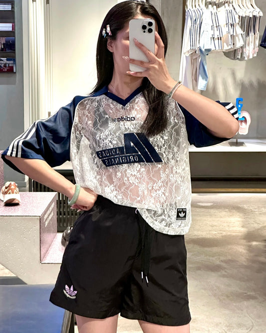 ADIDAS LACE SPORT TEE | 2 COLORS
