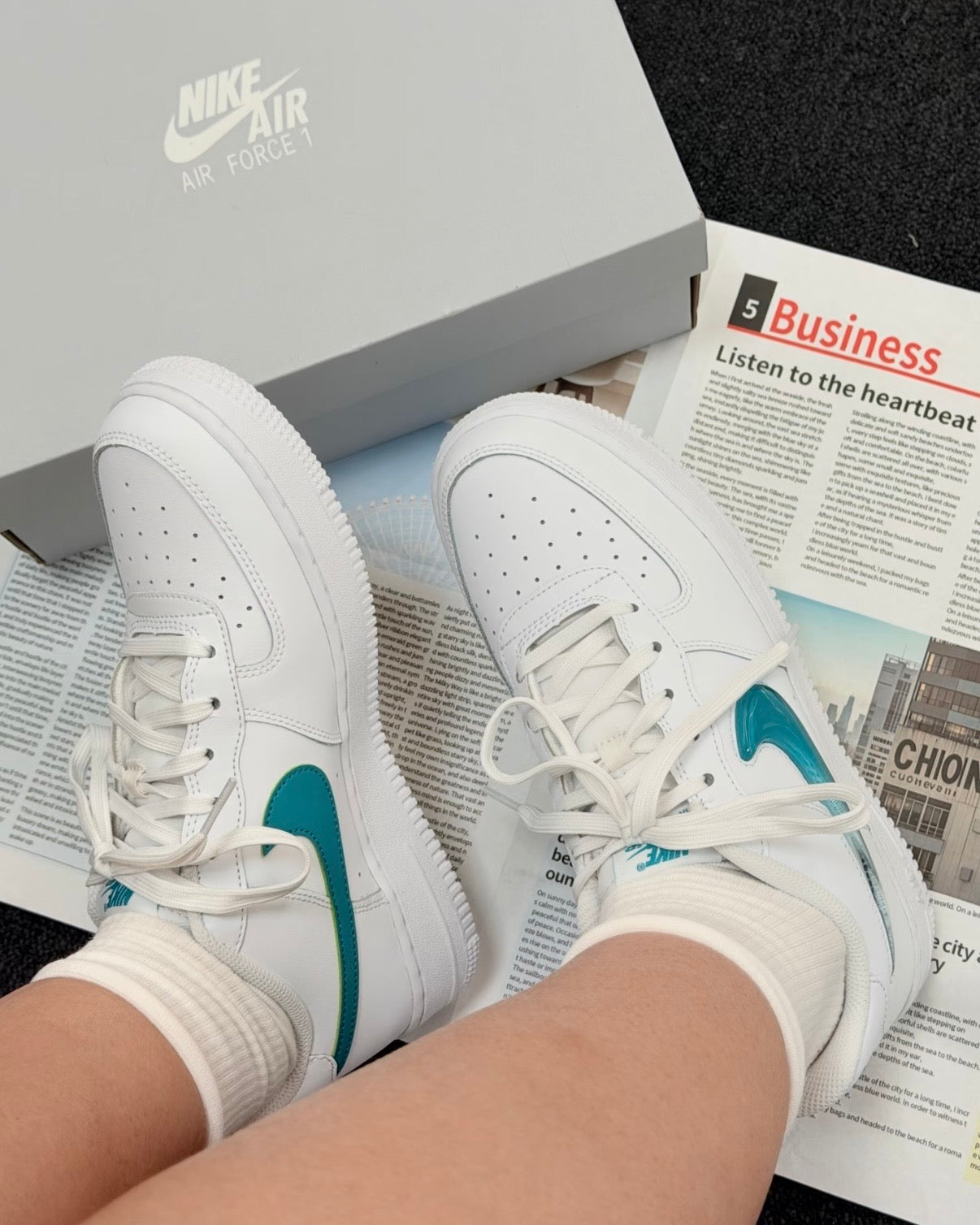 NIKE AIR FORCE 1 GS | JELLY BLUE