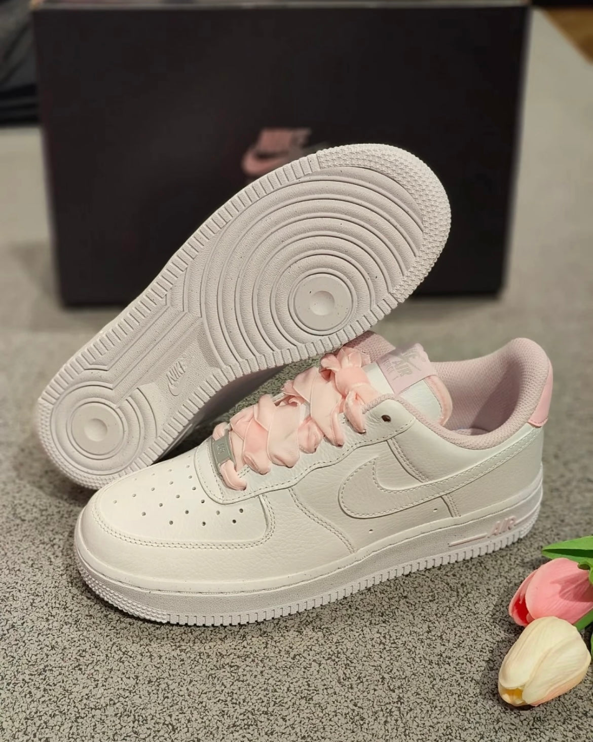NIKE AIR FORCE 1 PINK LACE | PINK WHITE