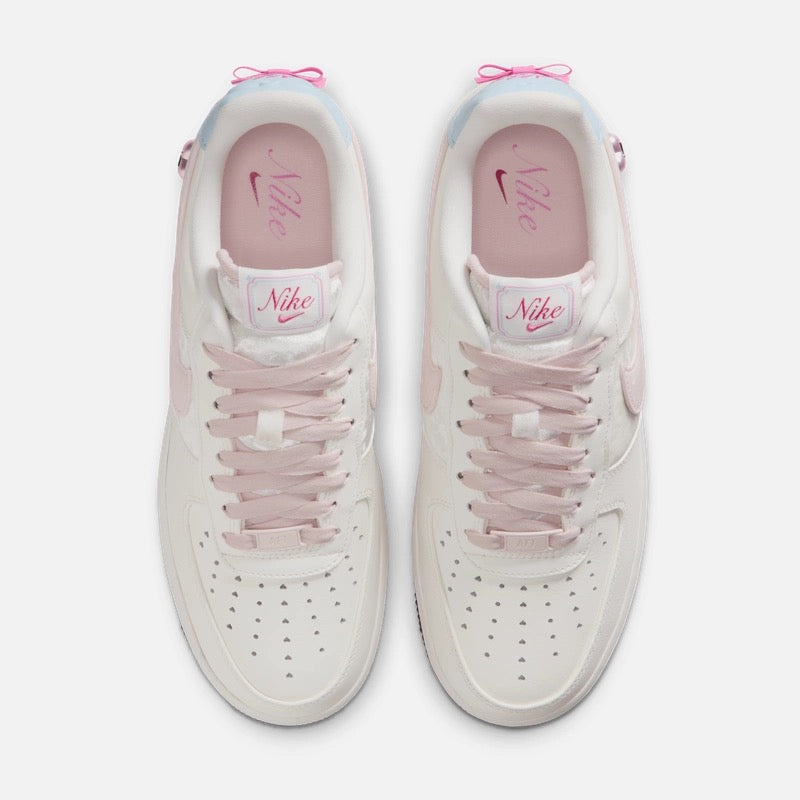 NIKE AIR FORCE 1 RIBBON HEART | PINK WHITE