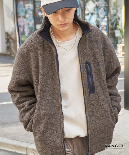 KANGOL OVERSIDE FLEECE JACKET ( 搖粒外套 ) | 5 COLORS
